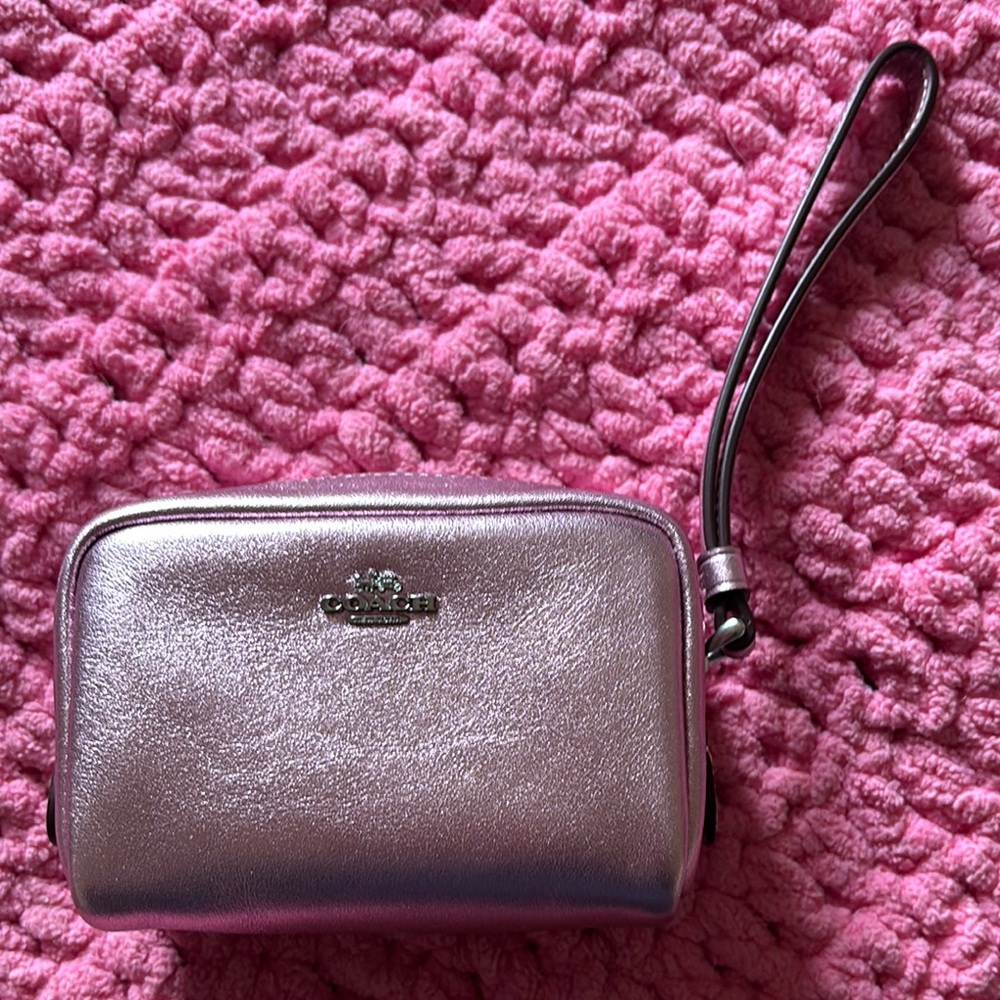Coach Metallic Wristlet